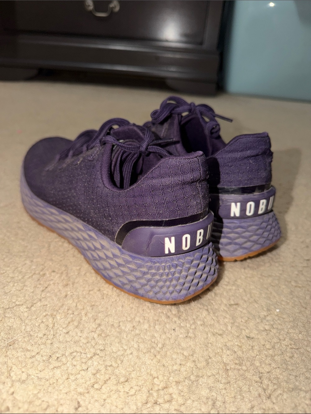 NOBULL Women's Purple Knit Training Sneakers